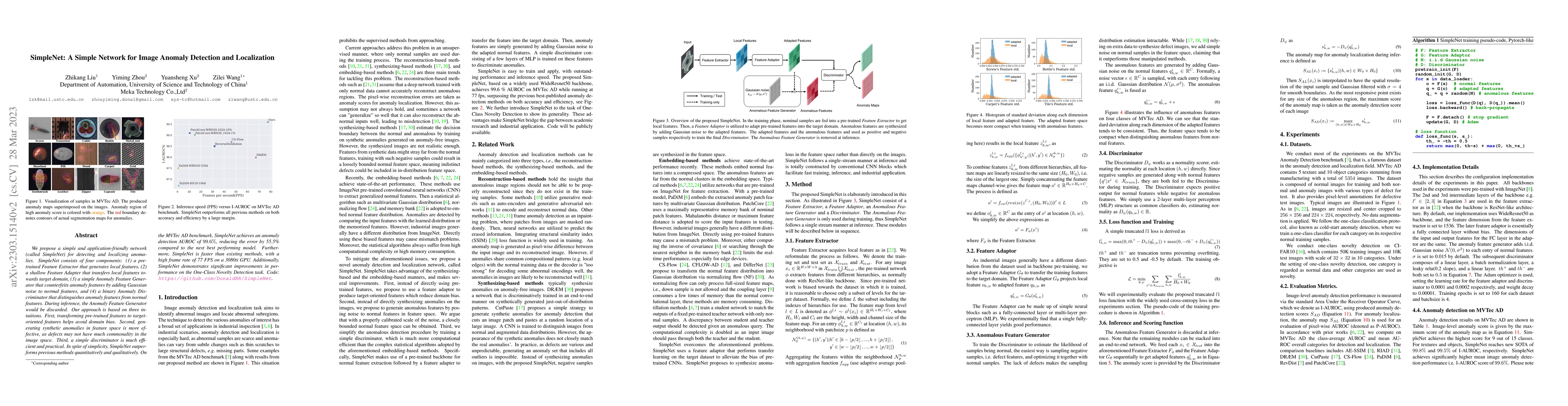 Thumbnail for SimpleNet: A Simple Network for Image Anomaly Detection and Localization