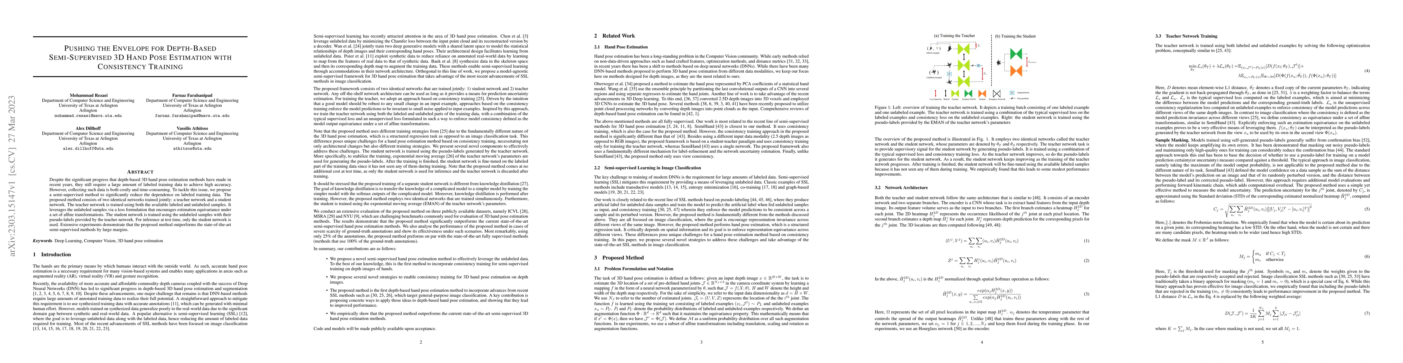 Thumbnail for Pushing the Envelope for Depth-Based Semi-Supervised 3D Hand Pose
  Estimation with Consistency Training