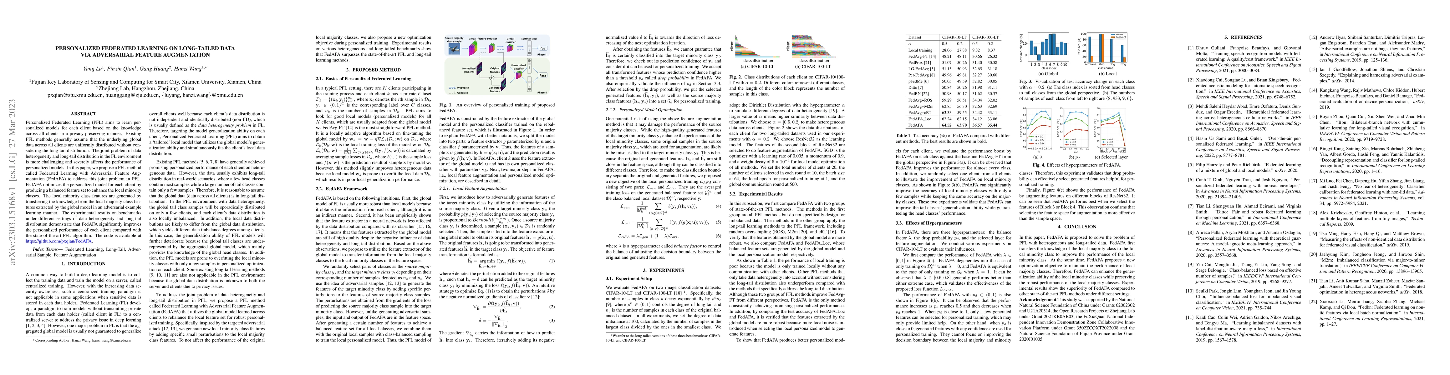 Thumbnail for Personalized Federated Learning on Long-Tailed Data via Adversarial
  Feature Augmentation