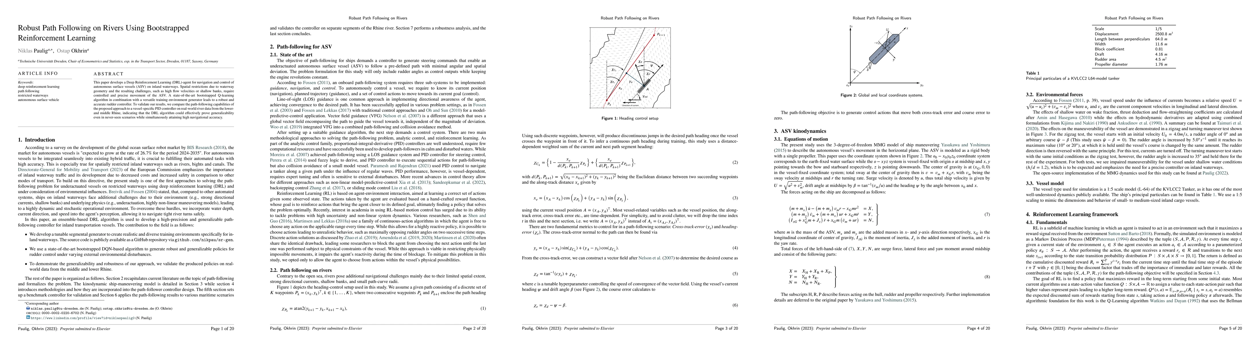 Thumbnail for Robust Path Following on Rivers Using Bootstrapped Reinforcement
  Learning