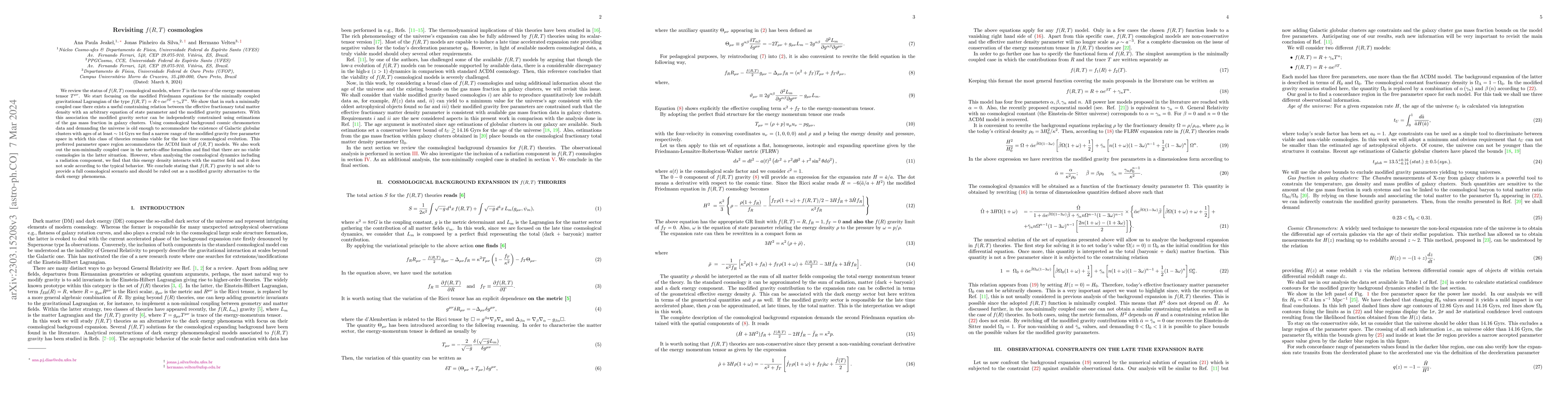 Thumbnail for Revisiting $f(R,T)$ cosmologies