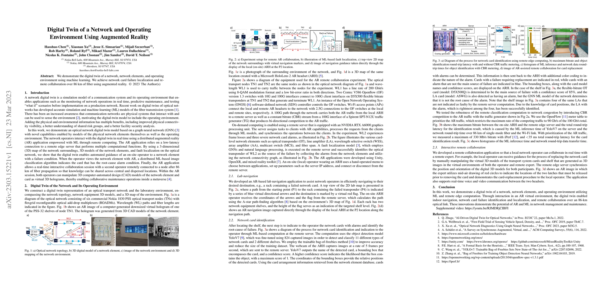Thumbnail for Digital Twin of a Network and Operating Environment Using Augmented
  Reality