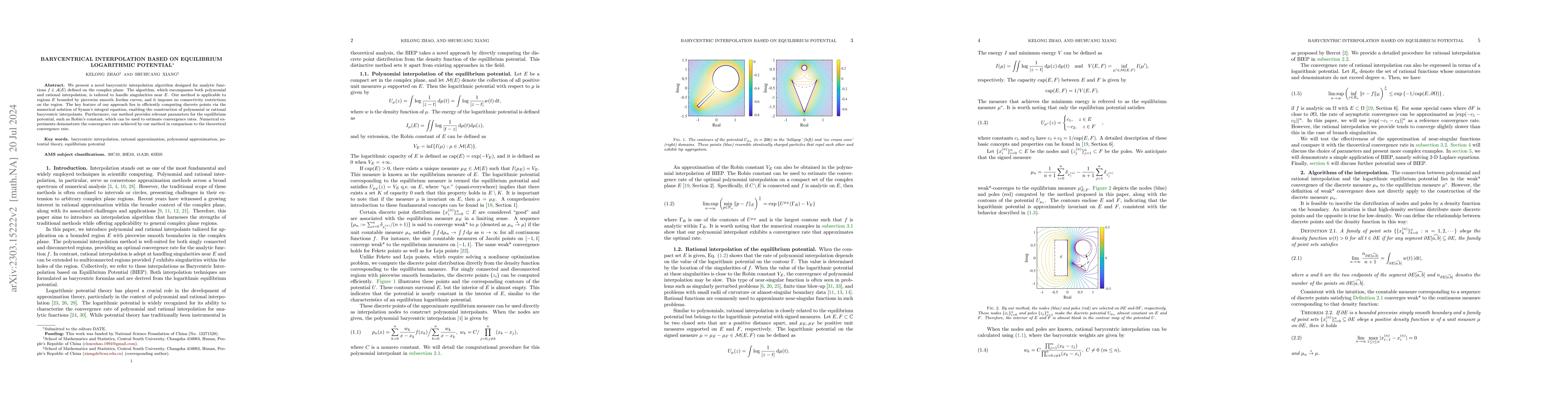 Thumbnail for Barycentric Interpolation Based on Equilibrium Potential