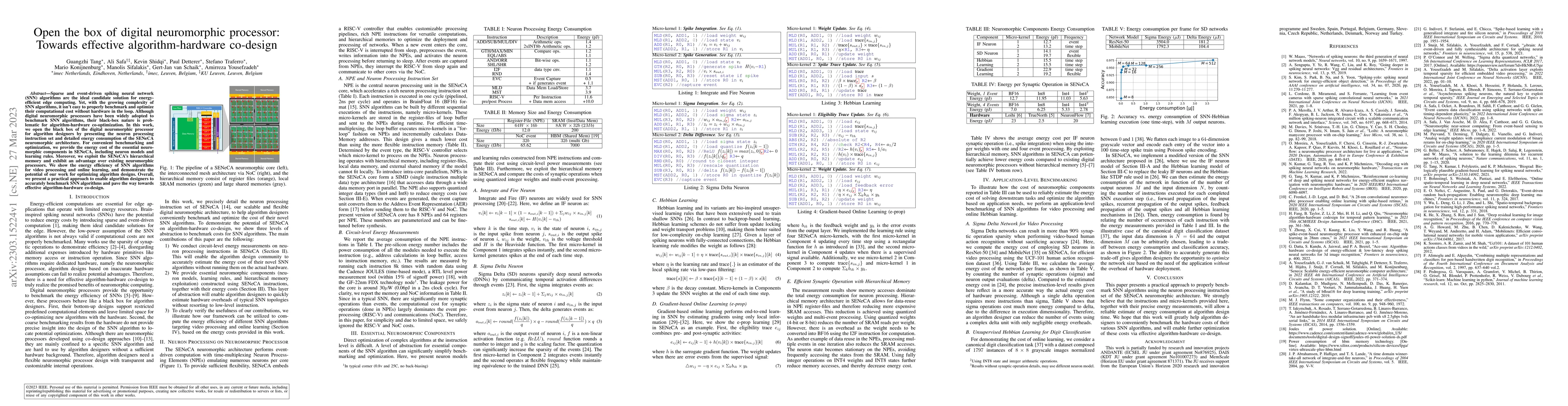 Thumbnail for Open the box of digital neuromorphic processor: Towards effective
  algorithm-hardware co-design