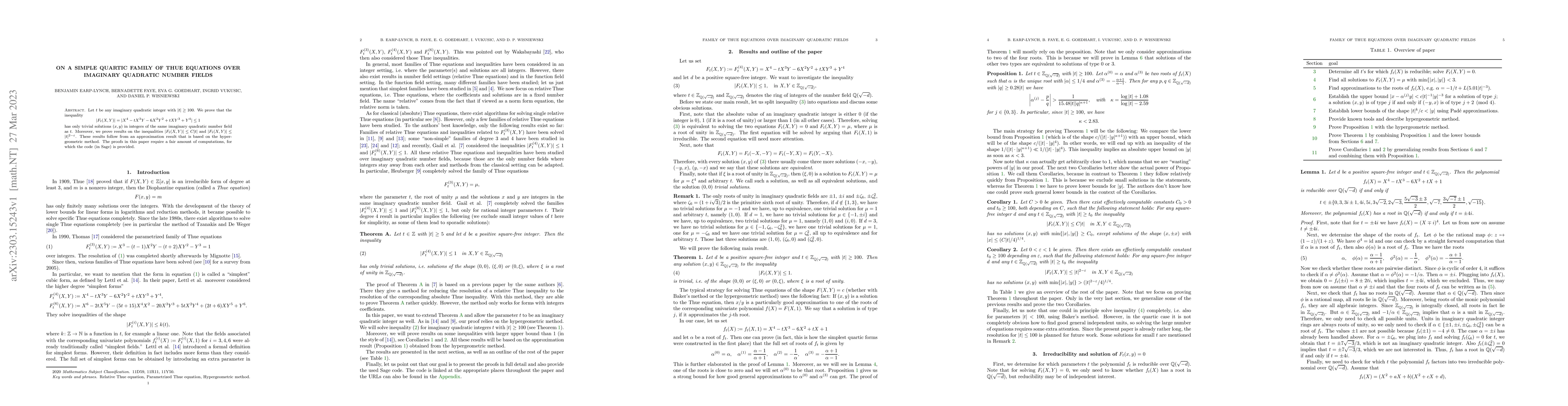 Thumbnail for On a simple quartic family of Thue equations over imaginary quadratic
  number fields