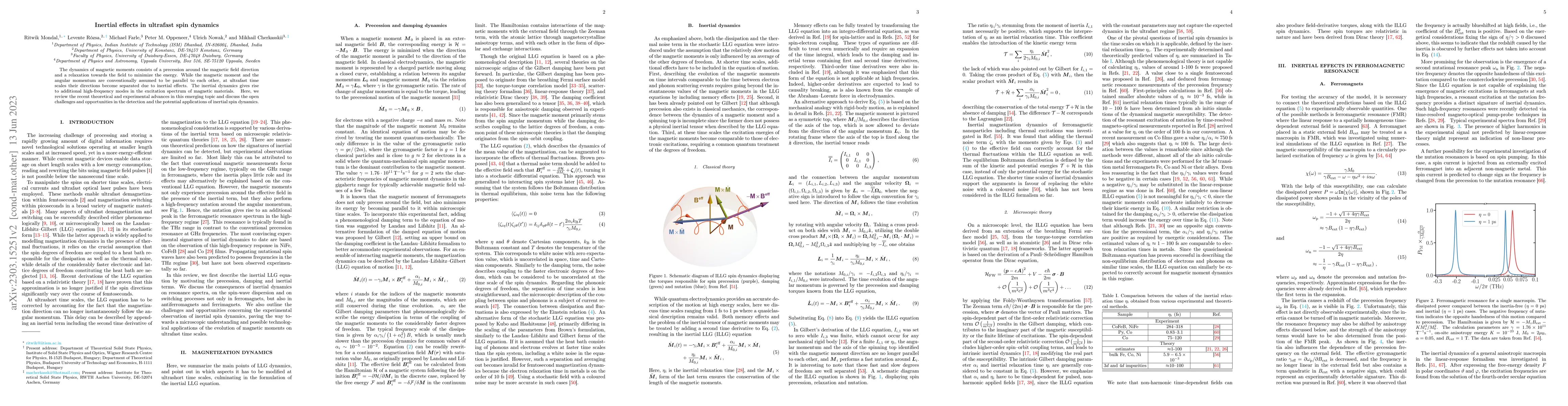 Thumbnail for Inertial effects in ultrafast spin dynamics