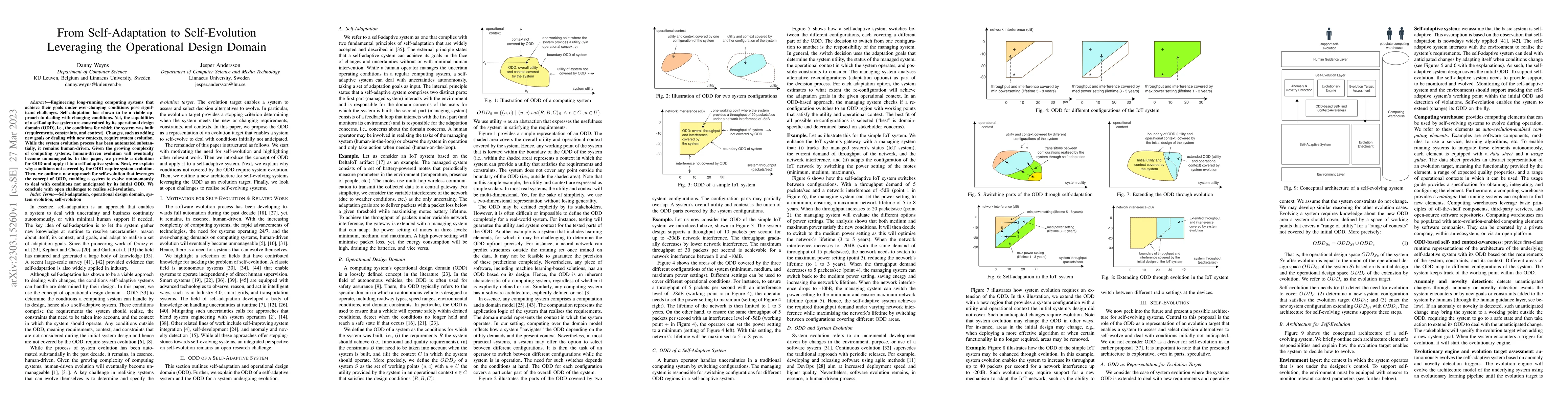 Thumbnail for From Self-Adaptation to Self-Evolution Leveraging the Operational Design
  Domain