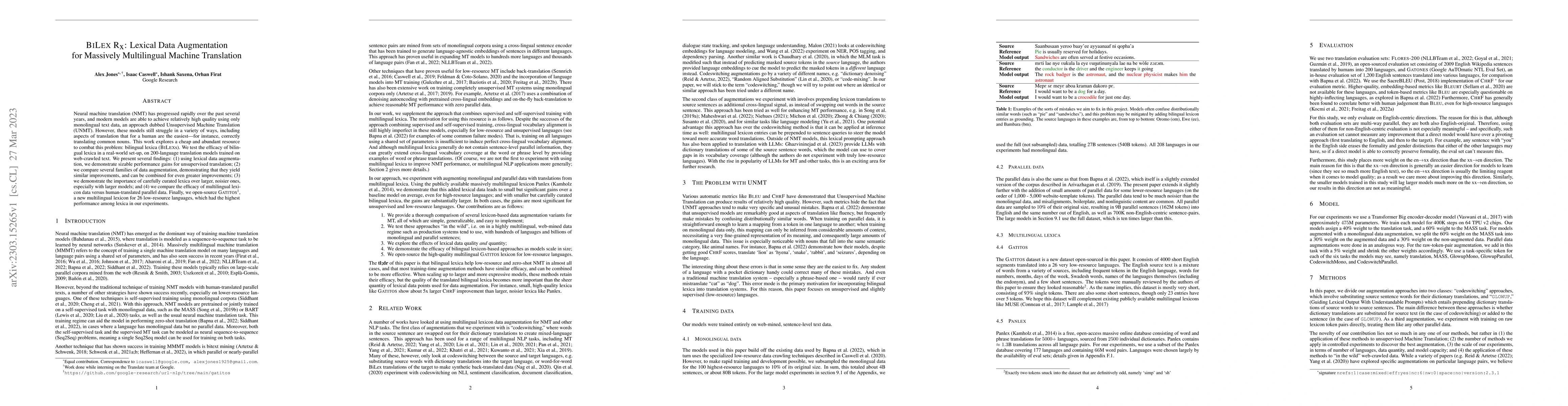 Thumbnail for Bilex Rx: Lexical Data Augmentation for Massively Multilingual Machine
  Translation