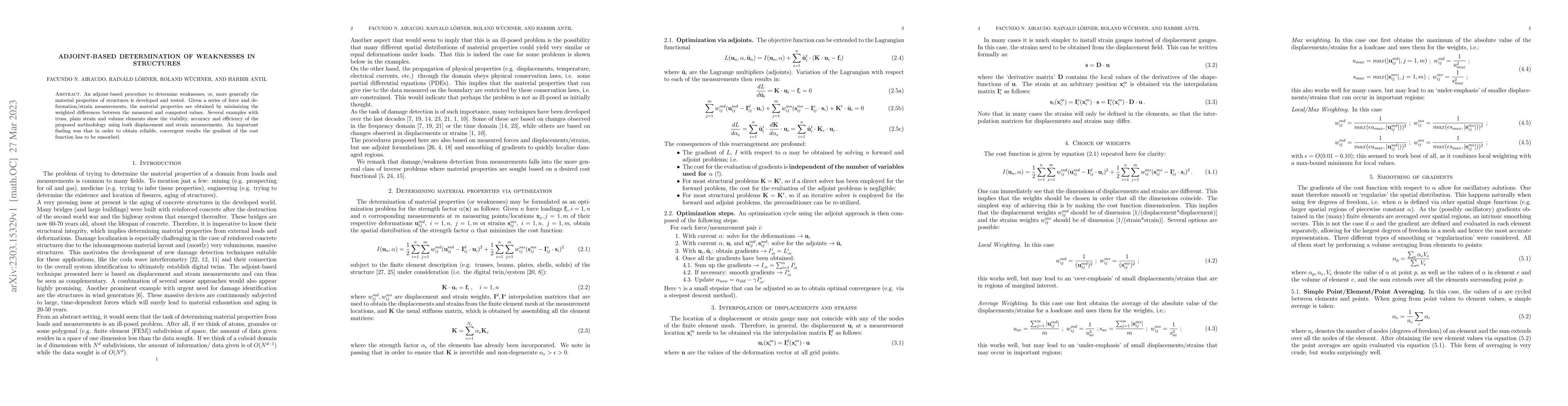 Thumbnail for Adjoint-based Determination of Weaknesses in Structures