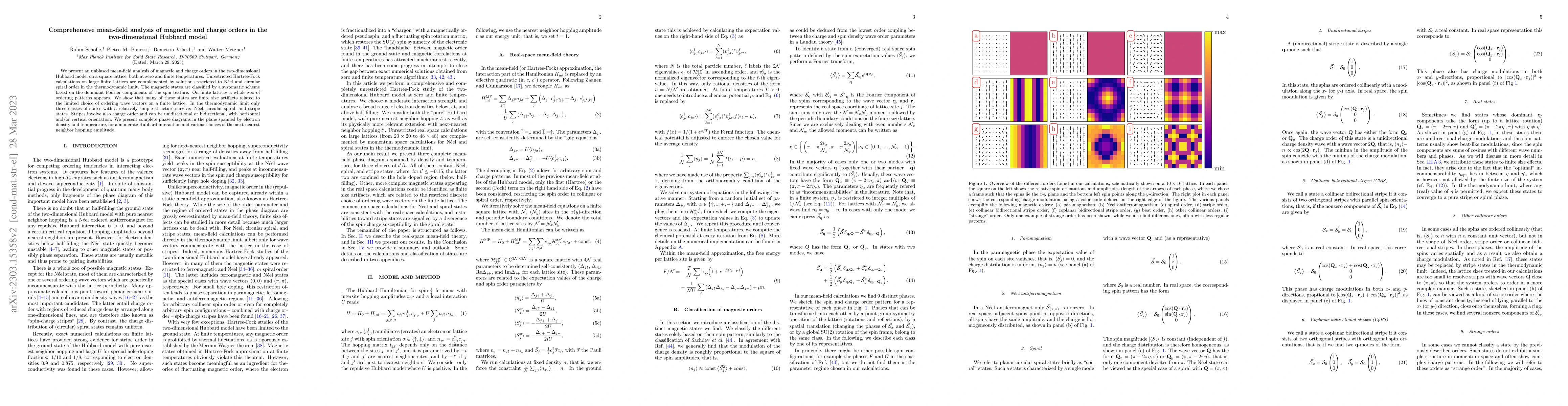Thumbnail for Comprehensive mean-field analysis of magnetic and charge orders in the
  two-dimensional Hubbard model
