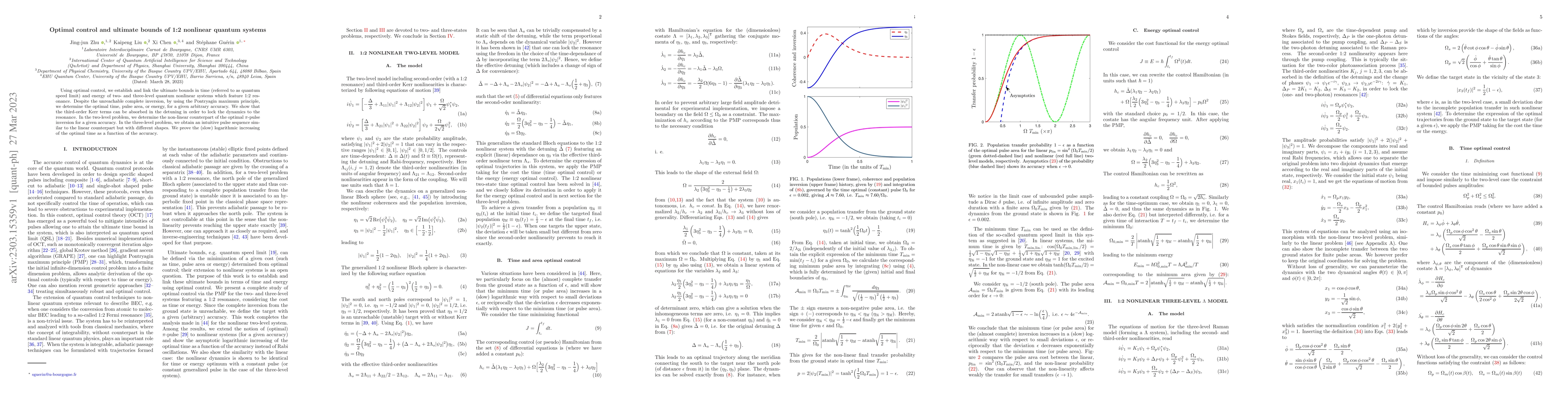 Thumbnail for Optimal control and ultimate bounds of 1:2 nonlinear quantum systems