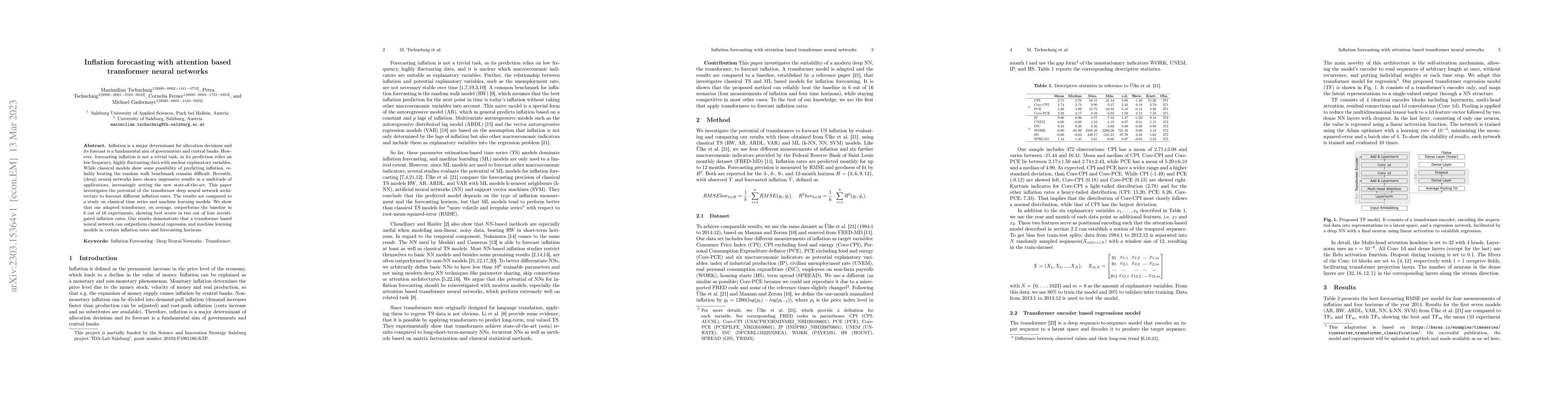 Thumbnail for Inflation forecasting with attention based transformer neural networks