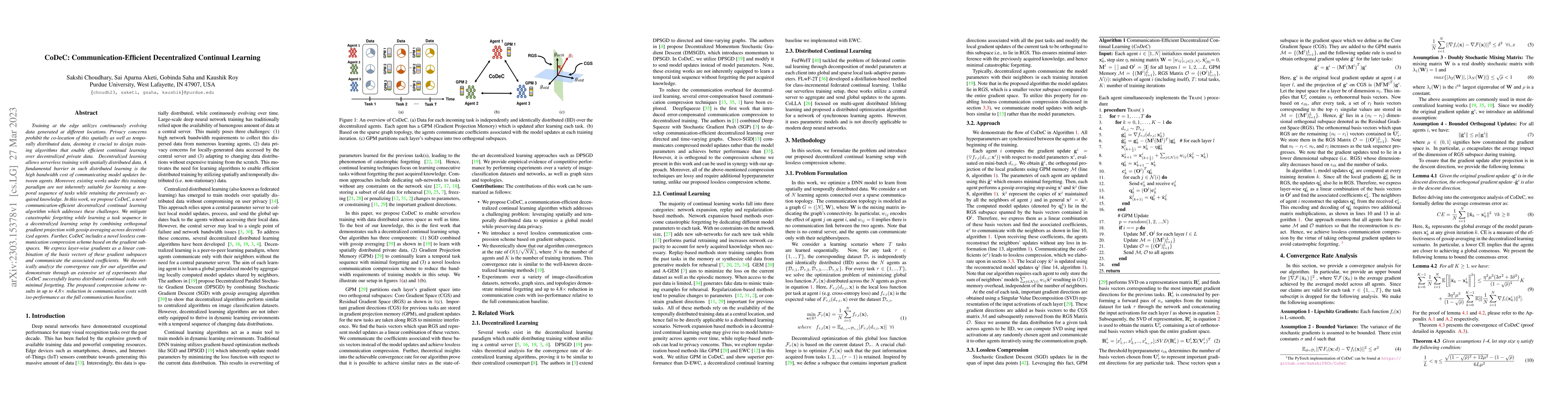 Thumbnail for CoDeC: Communication-Efficient Decentralized Continual Learning