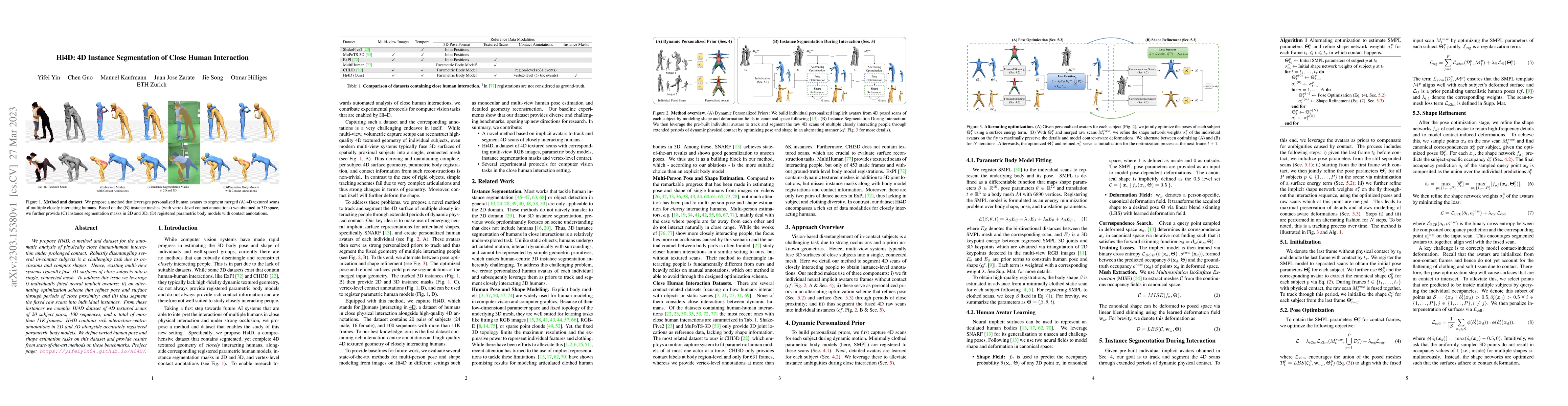 Thumbnail for Hi4D: 4D Instance Segmentation of Close Human Interaction