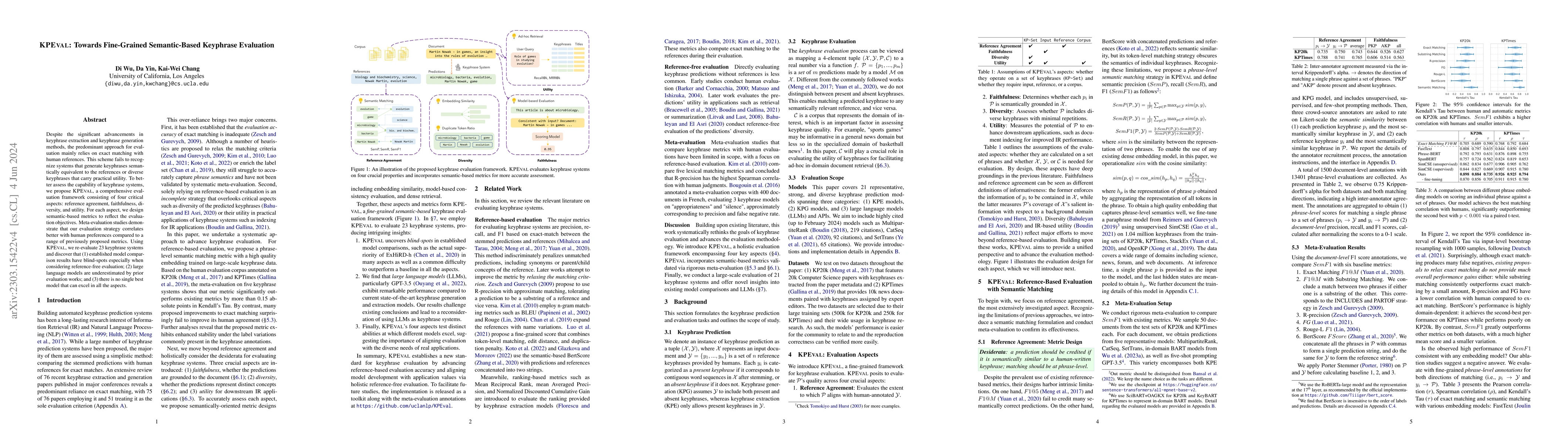 Thumbnail for KPEval: Towards Fine-Grained Semantic-Based Keyphrase Evaluation
