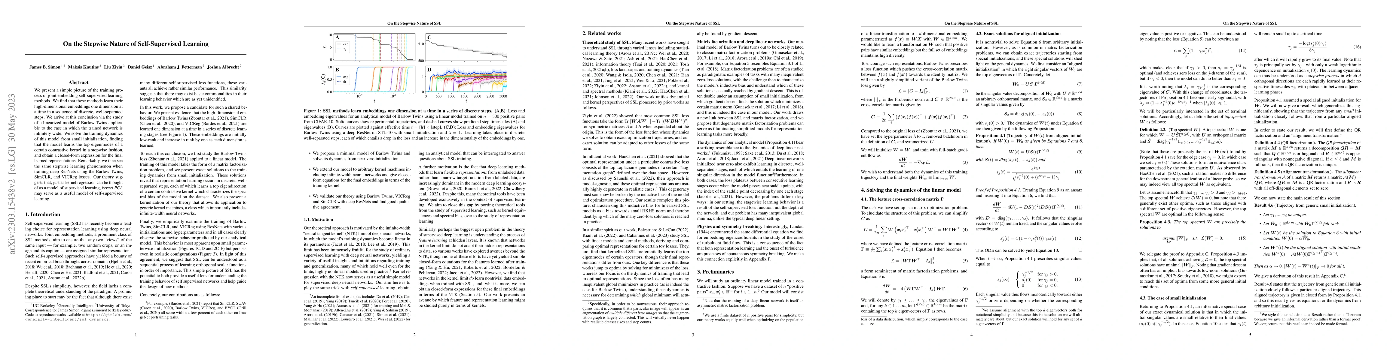 Thumbnail for On the Stepwise Nature of Self-Supervised Learning