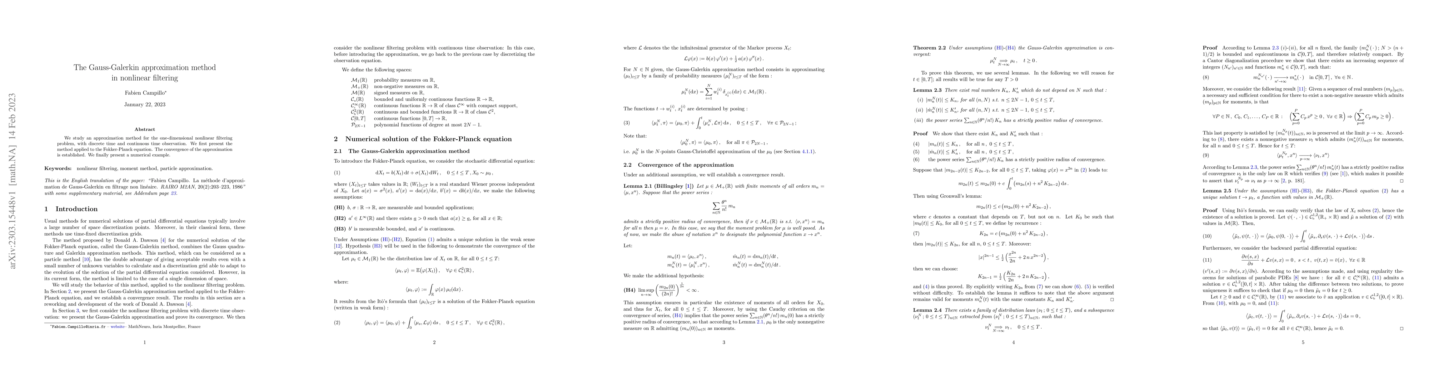 Thumbnail for The Gauss-Galerkin approximation method in nonlinear filtering