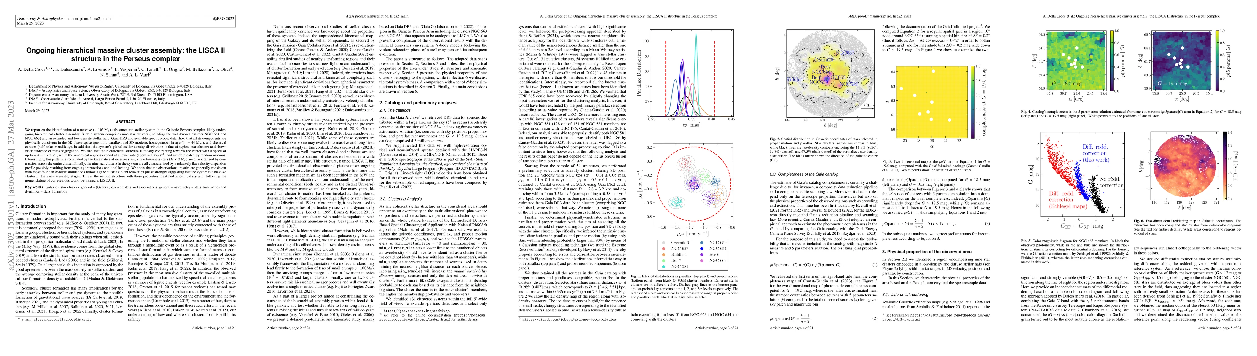 Thumbnail for Ongoing hierarchical massive cluster assembly: the LISCA II structure in
  the Perseus complex