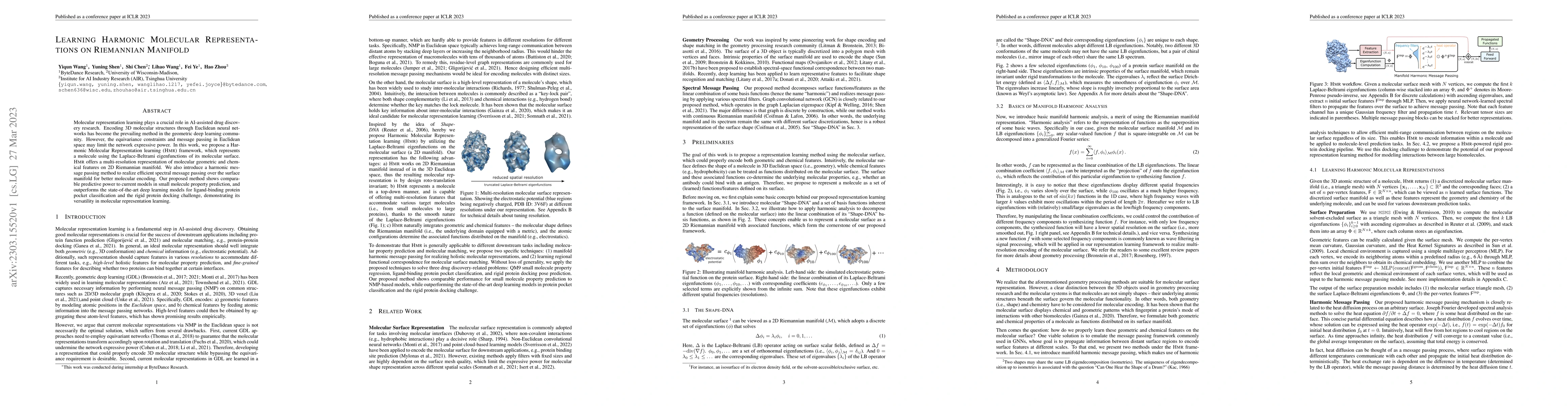 Thumbnail for Learning Harmonic Molecular Representations on Riemannian Manifold