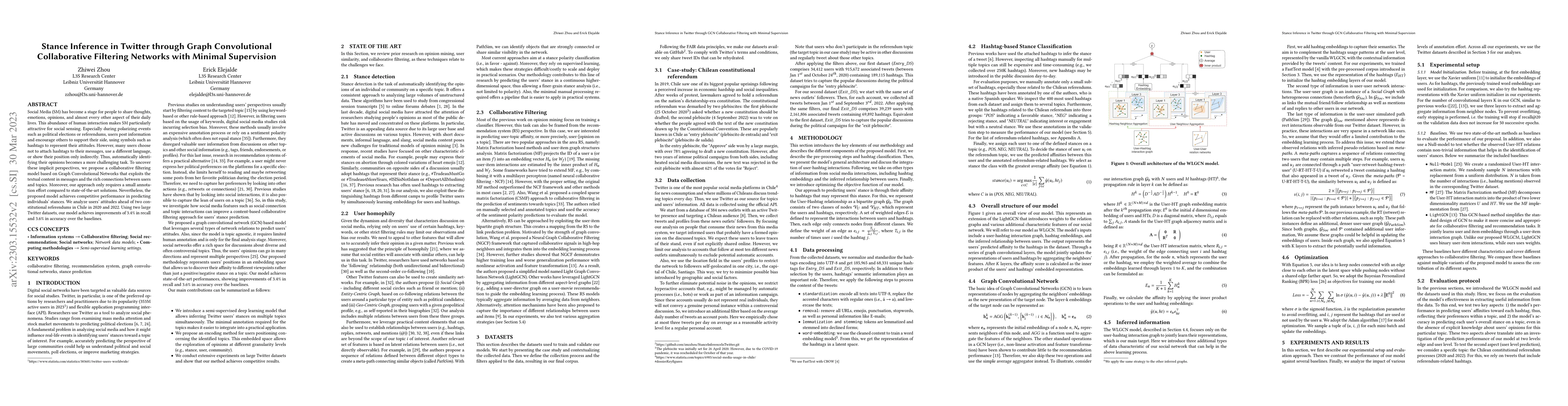 Thumbnail for Stance Inference in Twitter through Graph Convolutional Collaborative
  Filtering Networks with Minimal Supervision