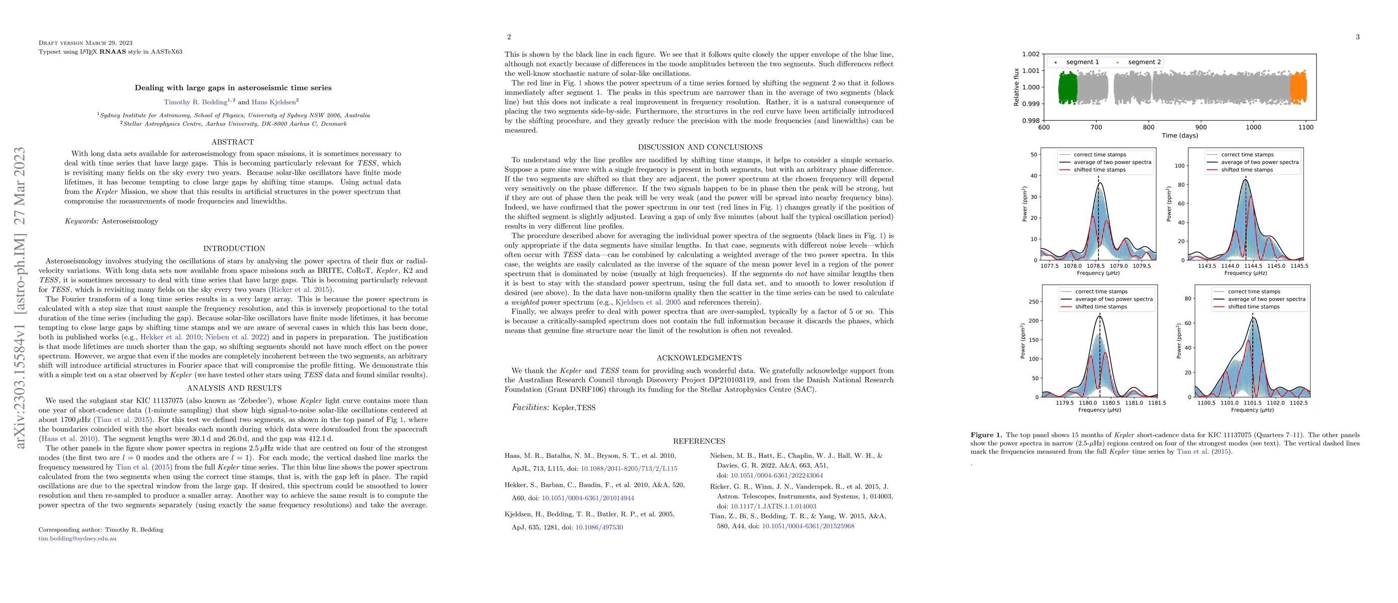 Thumbnail for Dealing with large gaps in asteroseismic time series