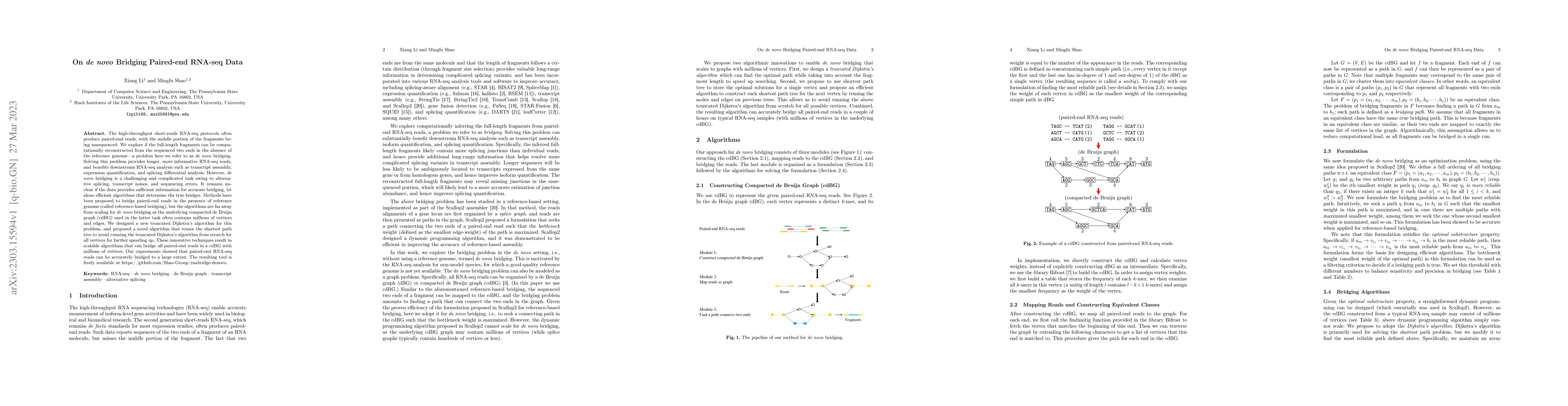 Thumbnail for On de novo Bridging Paired-end RNA-seq Data