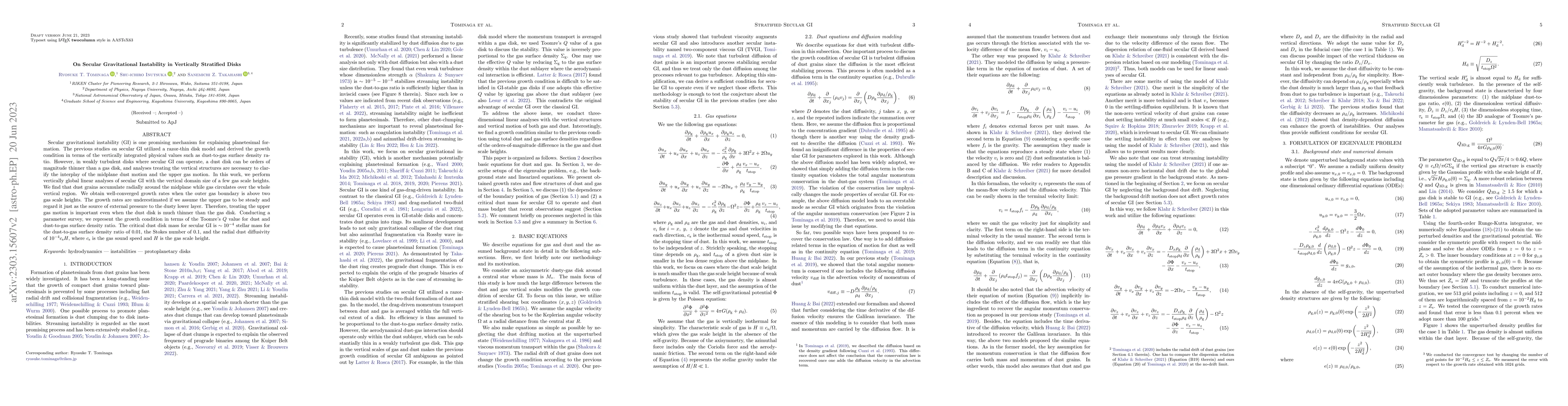 Thumbnail for On Secular Gravitational Instability in Vertically Stratified Disks