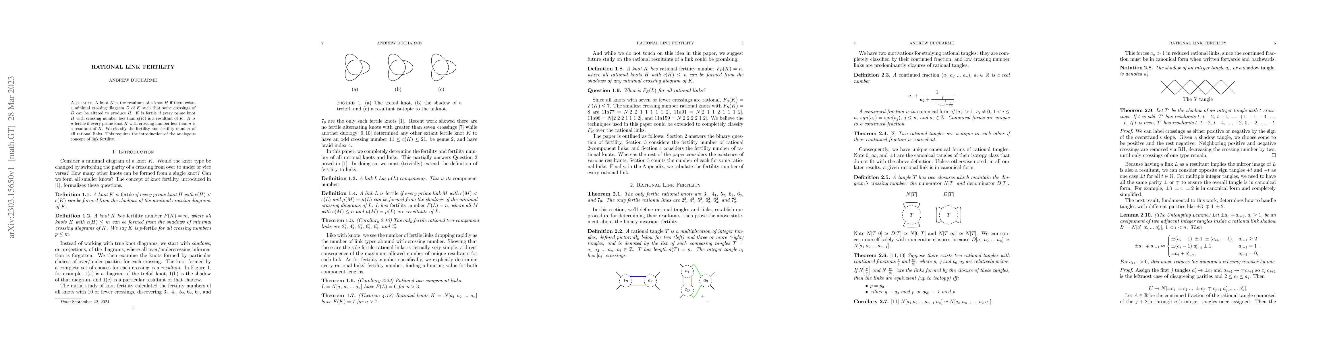 Thumbnail for Rational Link Fertility