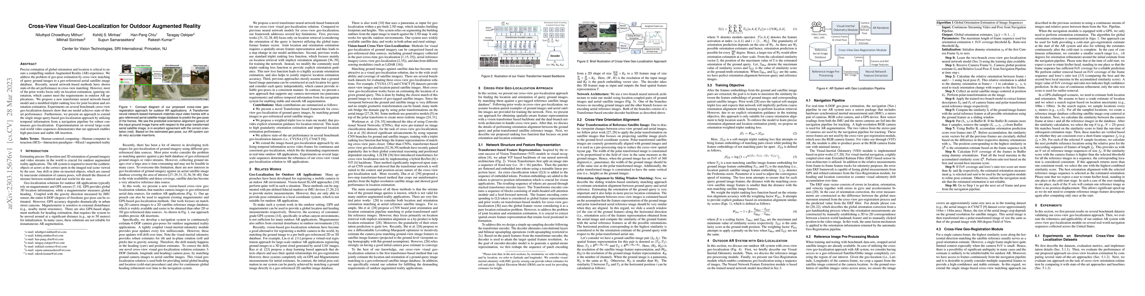 Thumbnail for Cross-View Visual Geo-Localization for Outdoor Augmented Reality