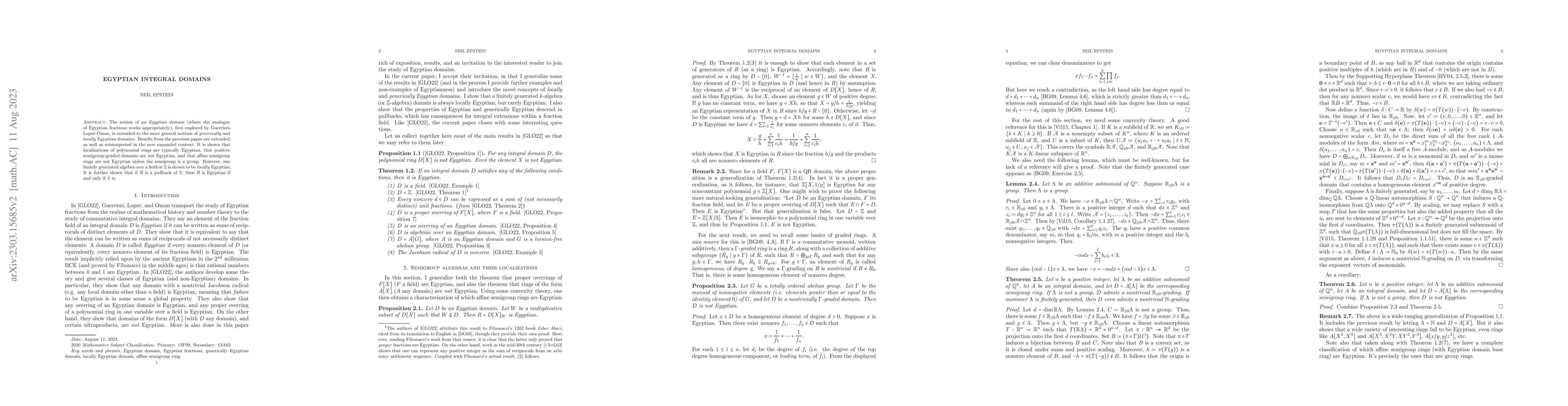 Thumbnail for Egyptian integral domains