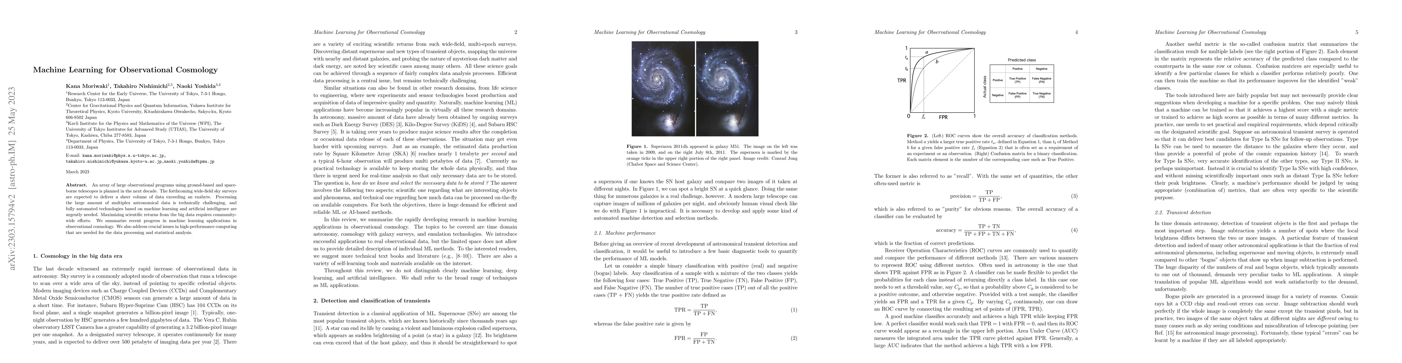 Thumbnail for Machine Learning for Observational Cosmology