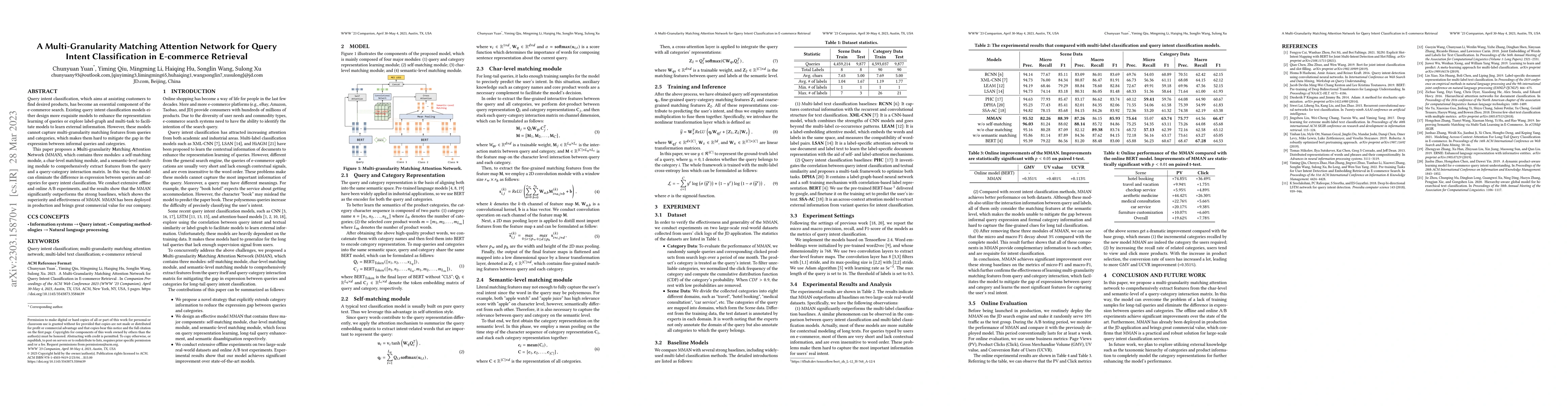 Thumbnail for A Multi-Granularity Matching Attention Network for Query Intent
  Classification in E-commerce Retrieval