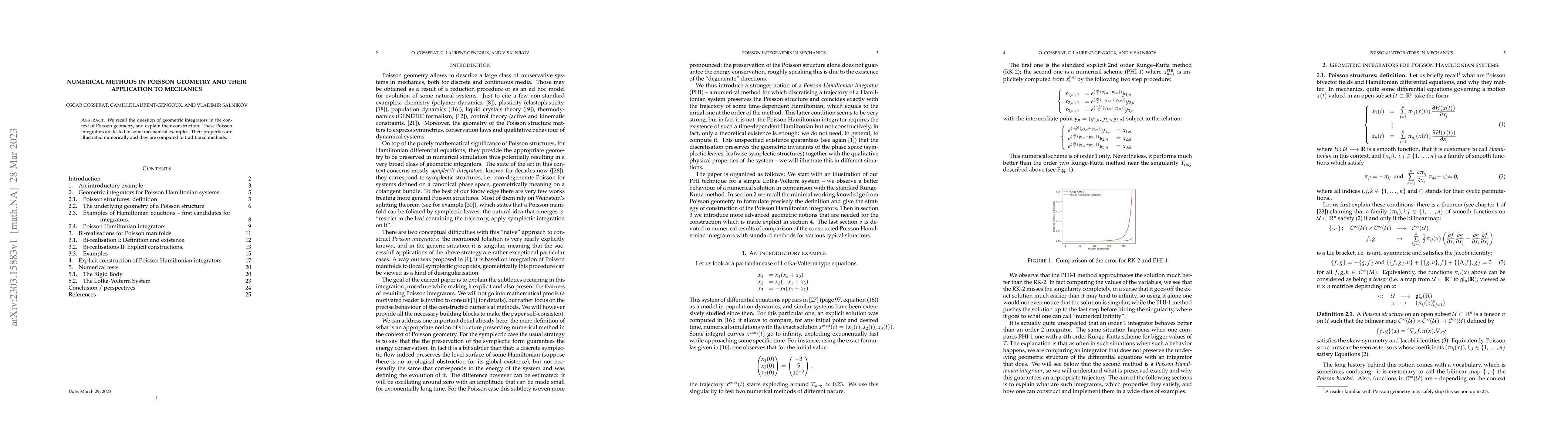 Thumbnail for Numerical Methods in Poisson Geometry and their Application to Mechanics