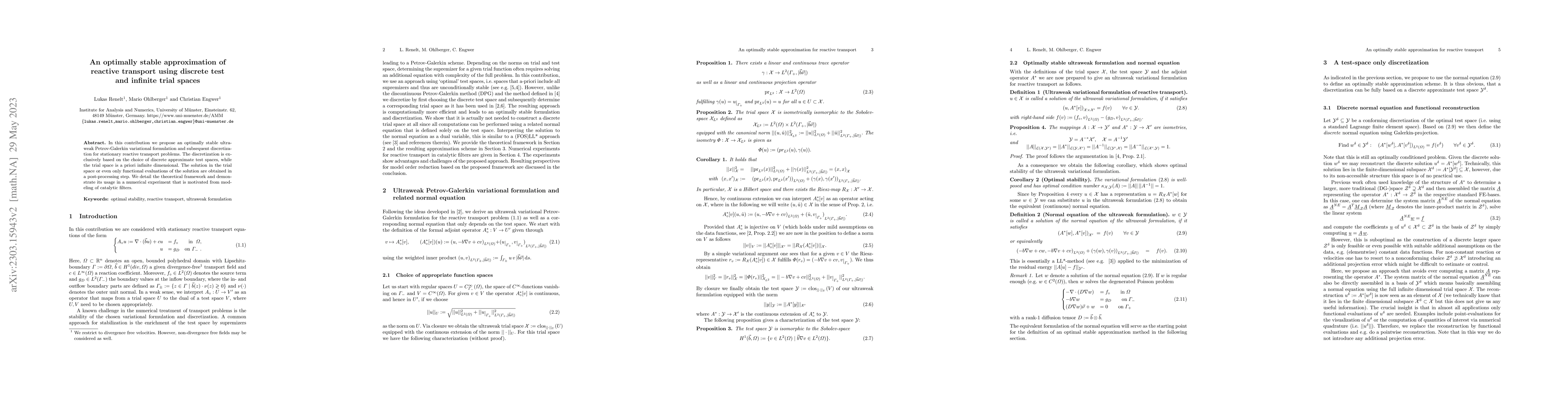 Thumbnail for An optimally stable approximation of reactive transport using discrete
  test and infinite trial spaces