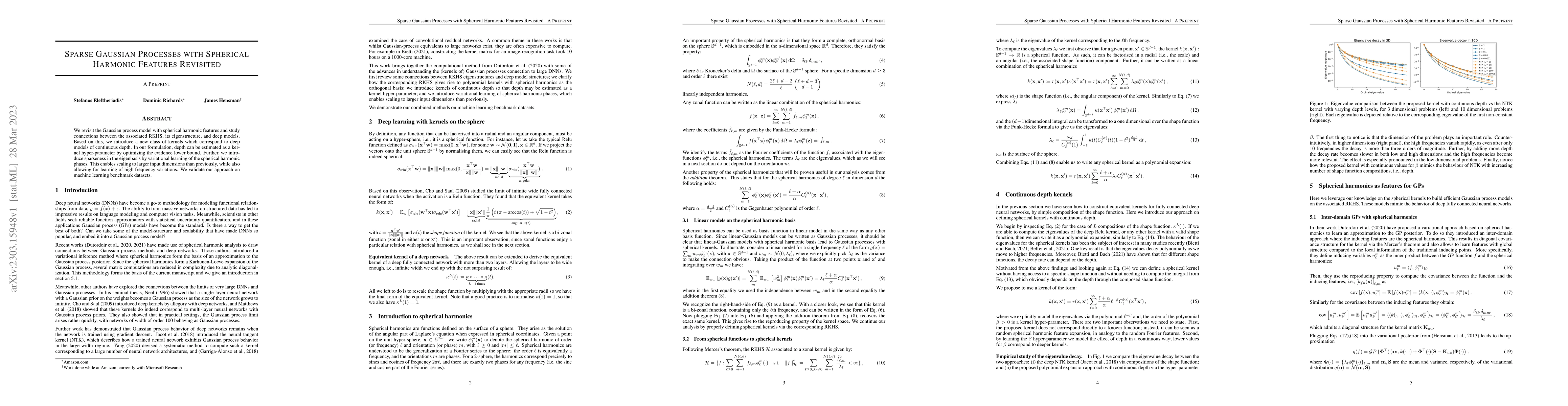 Thumbnail for Sparse Gaussian Processes with Spherical Harmonic Features Revisited