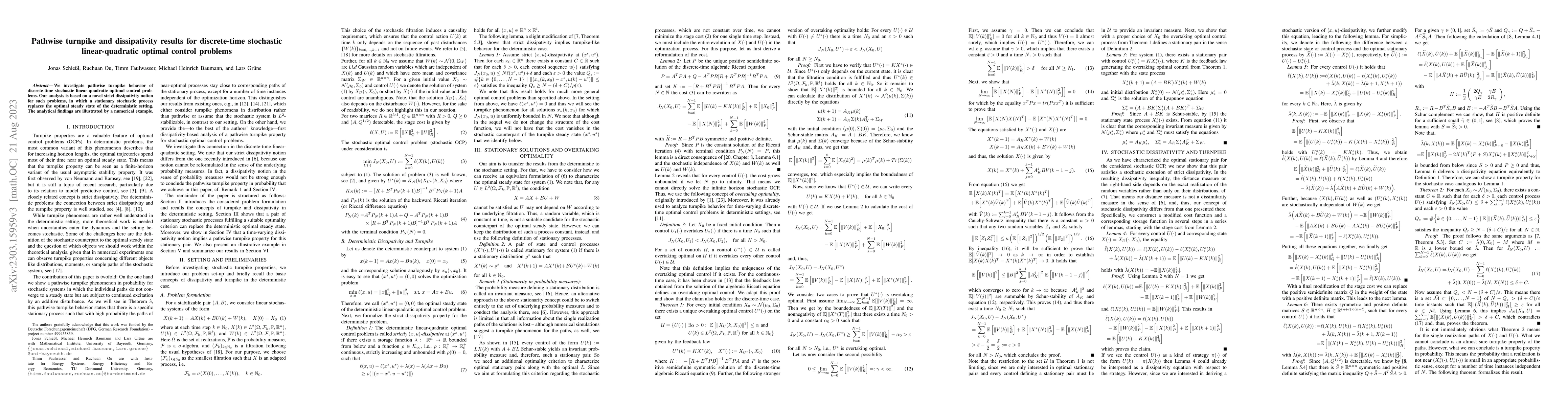 Thumbnail for Pathwise turnpike and dissipativity results for discrete-time stochastic
  linear-quadratic optimal control problems