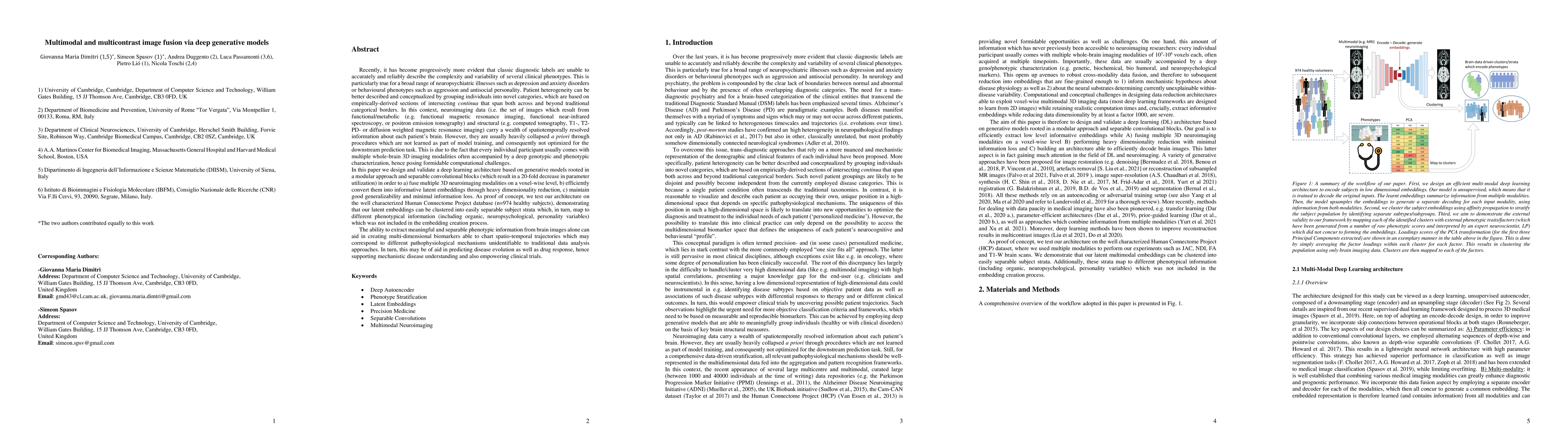 Thumbnail for Multimodal and multicontrast image fusion via deep generative models