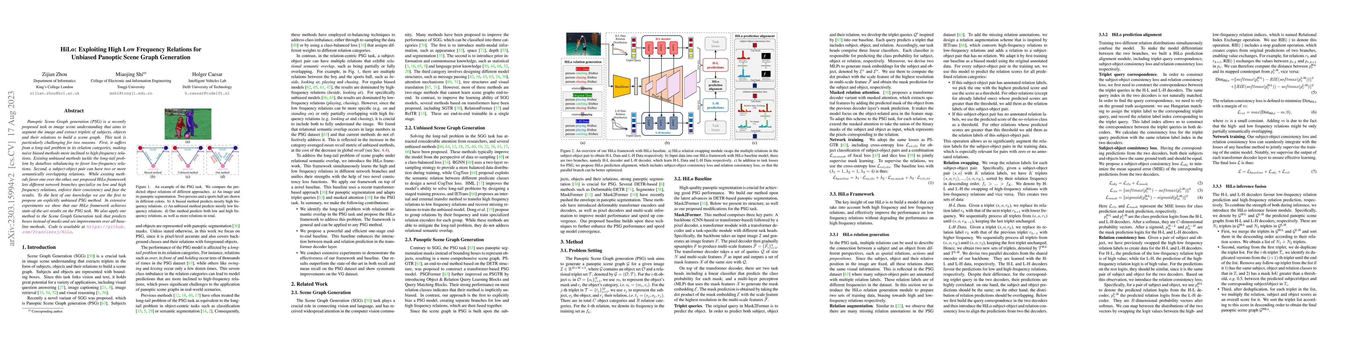 Thumbnail for HiLo: Exploiting High Low Frequency Relations for Unbiased Panoptic
  Scene Graph Generation