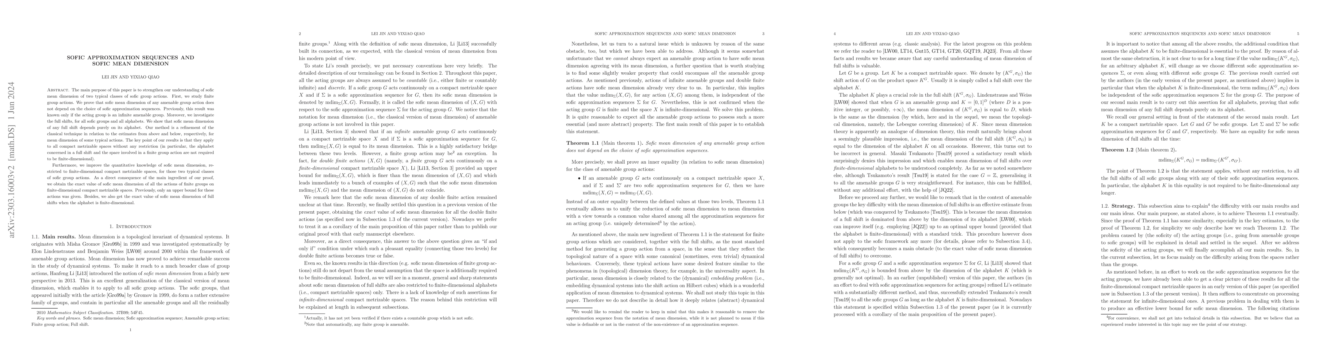 Thumbnail for Sofic approximation sequences and sofic mean dimension