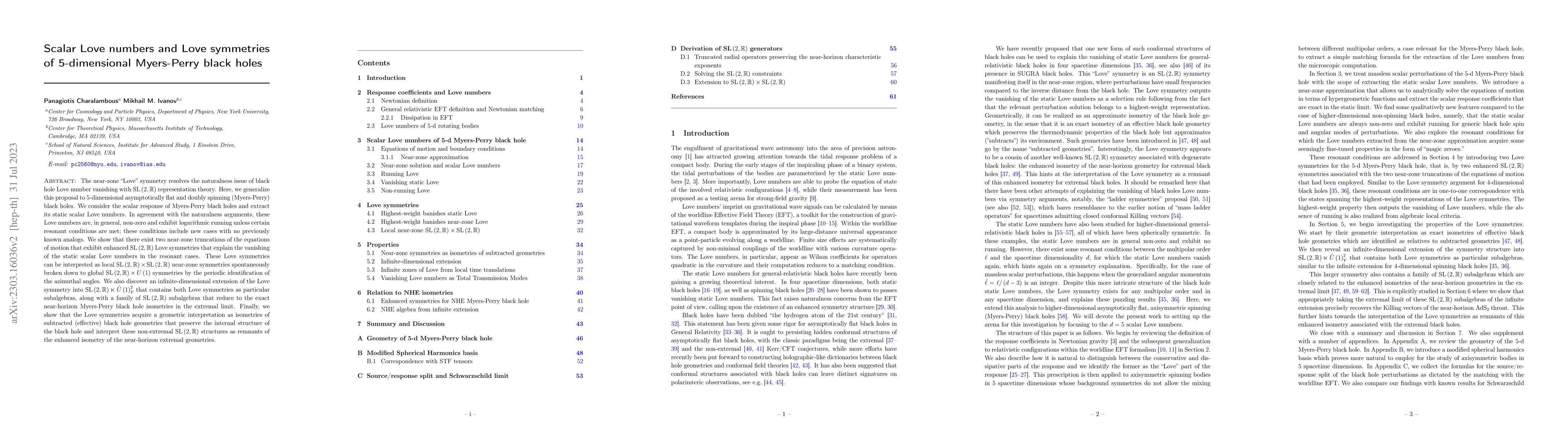 Thumbnail for Scalar Love numbers and Love symmetries of 5-dimensional Myers-Perry
  black holes
