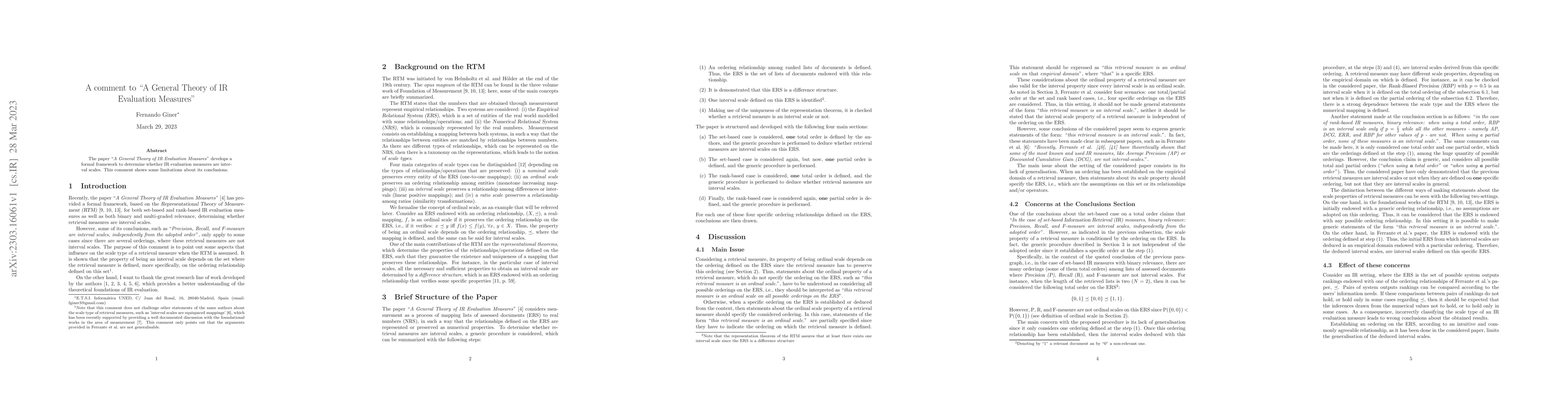 Thumbnail for A comment to "A General Theory of IR Evaluation Measures"