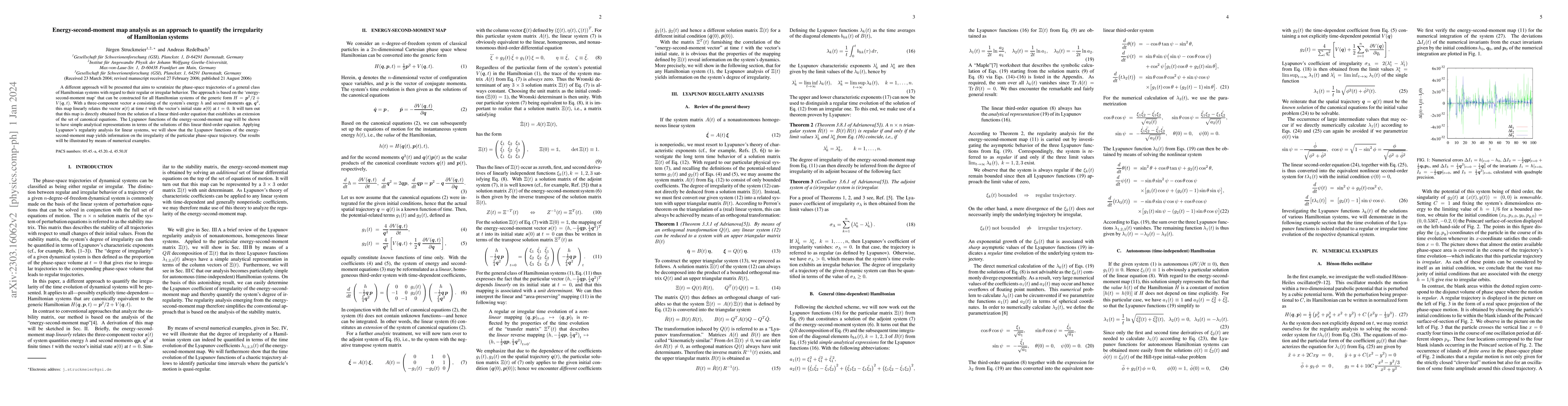 Thumbnail for Energy-second-moment map analysis as an approach to quantify the
  irregularity of Hamiltonian systems