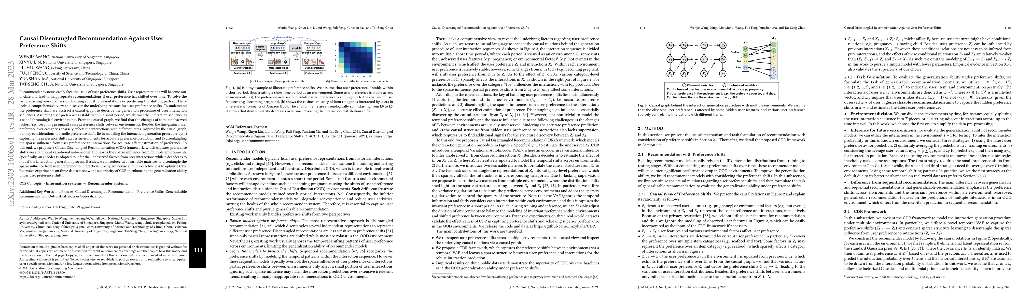 Thumbnail for Causal Disentangled Recommendation Against User Preference Shifts