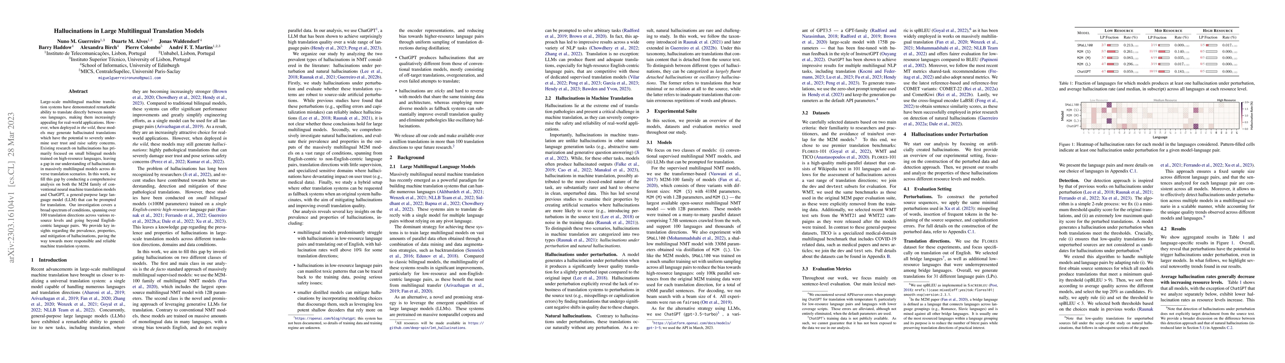 Thumbnail for Hallucinations in Large Multilingual Translation Models