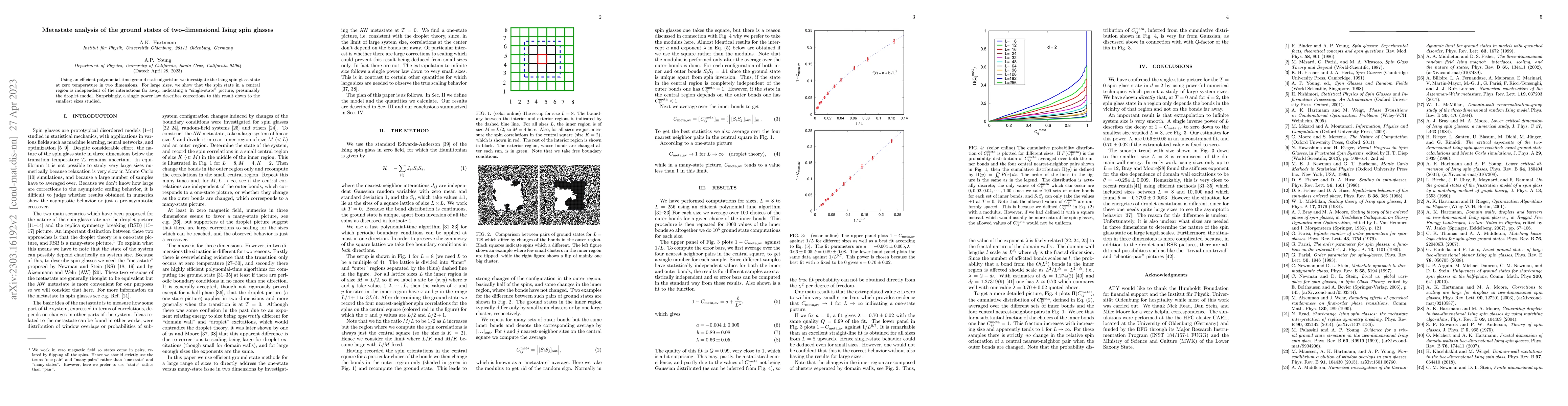 Thumbnail for Metastate analysis of the ground states of two-dimensional Ising spin
  glasses