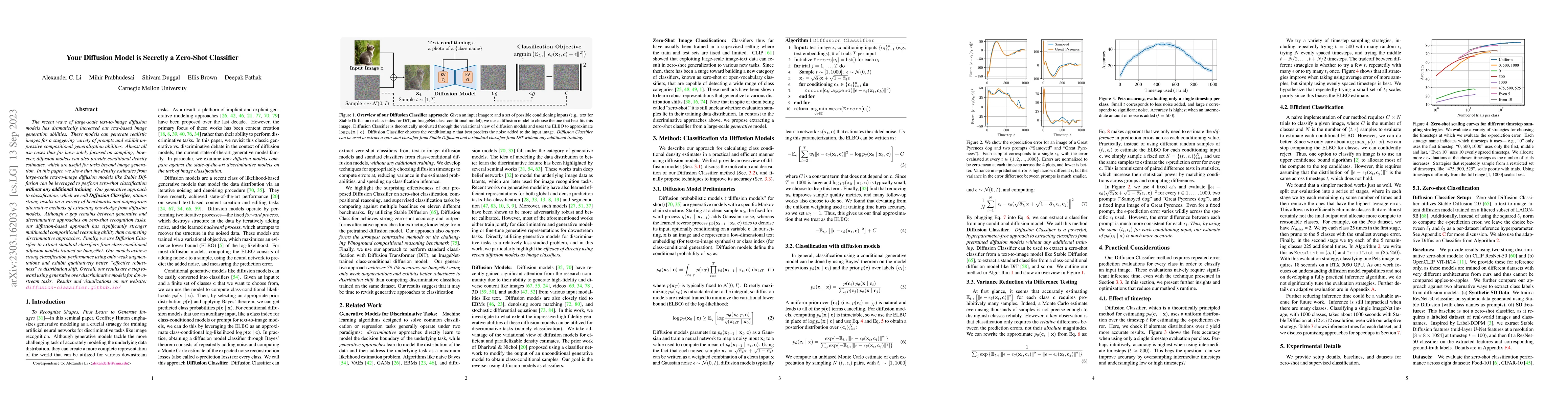 Thumbnail for Your Diffusion Model is Secretly a Zero-Shot Classifier