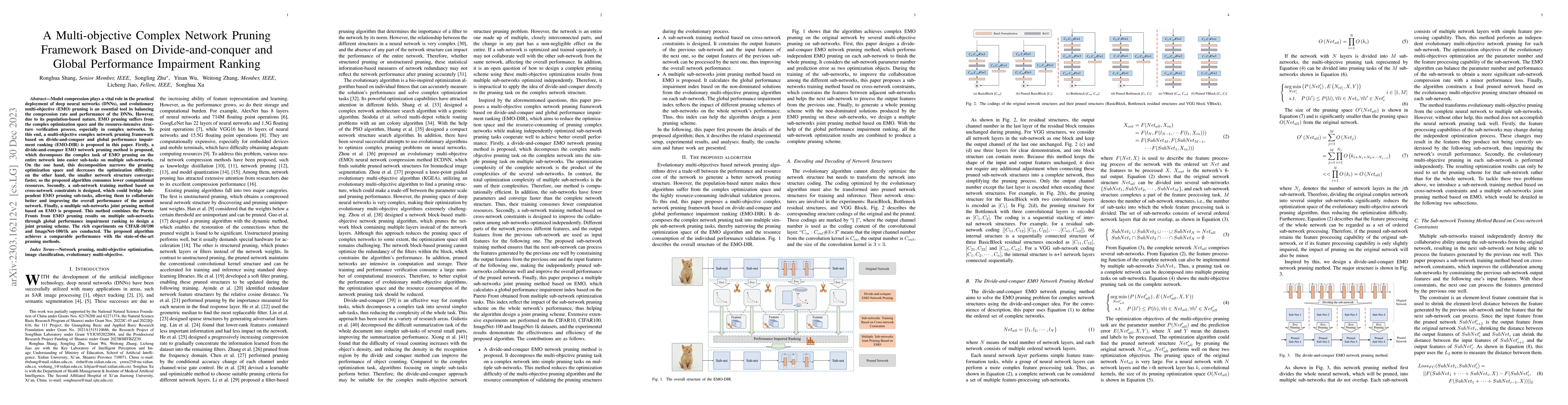 Thumbnail for A Multi-objective Complex Network Pruning Framework Based on
  Divide-and-conquer and Global Performance Impairment Ranking