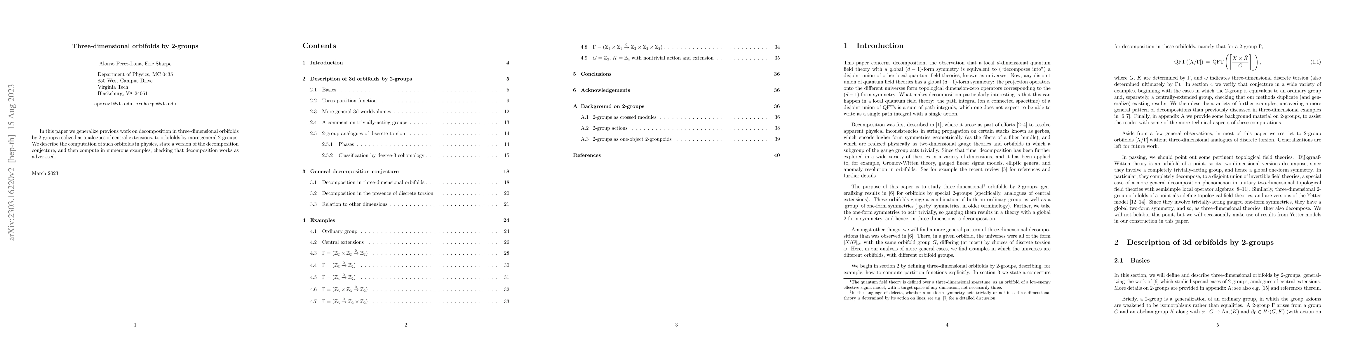 Thumbnail for Three-dimensional orbifolds by 2-groups