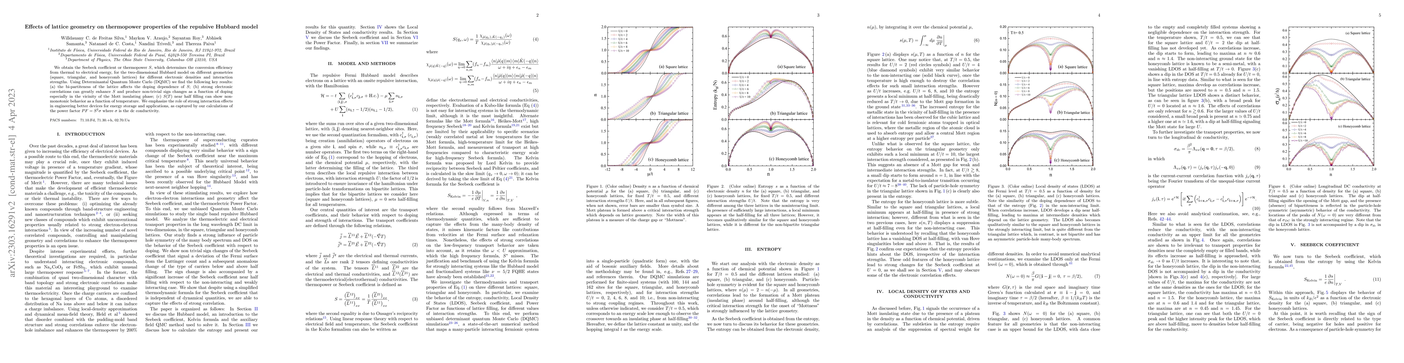 Thumbnail for Effects of lattice geometry on thermopower properties of the repulsive
  Hubbard model