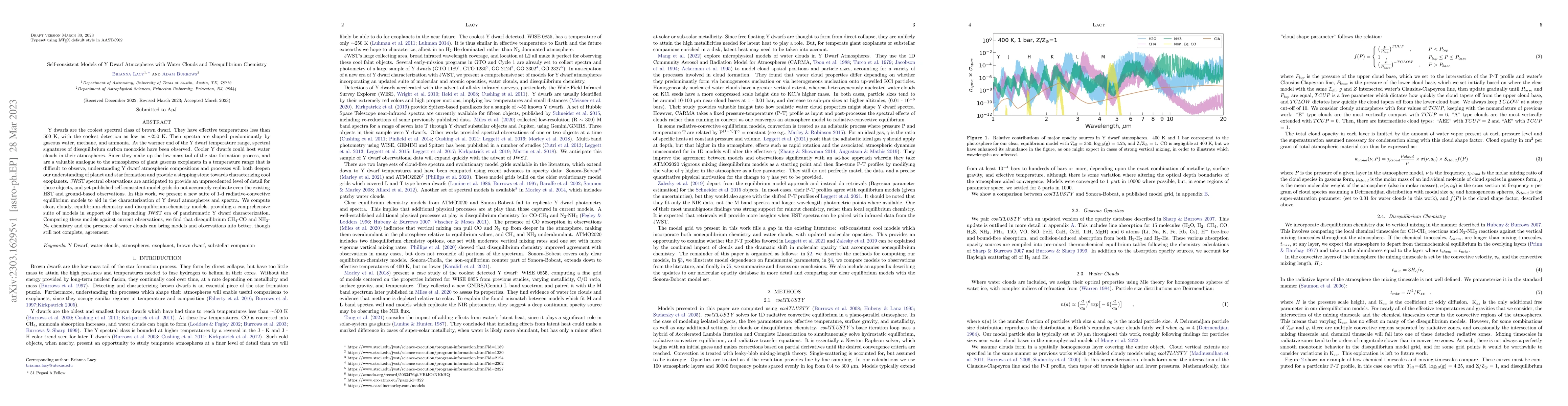 Thumbnail for Self-consistent Models of Y Dwarf Atmospheres with Water Clouds and
  Disequilibrium Chemistry